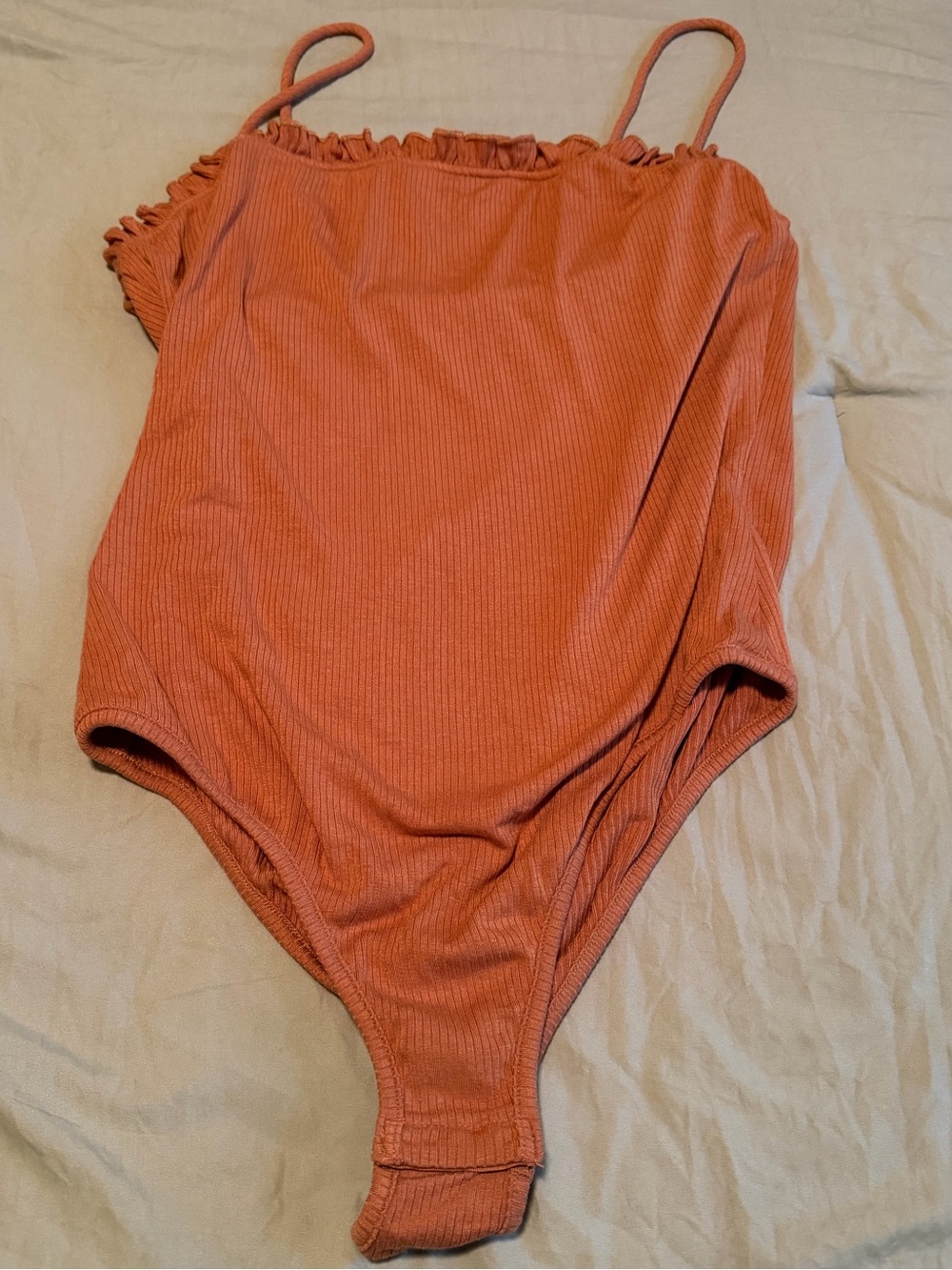Ribbed One-Piece Bodysuit